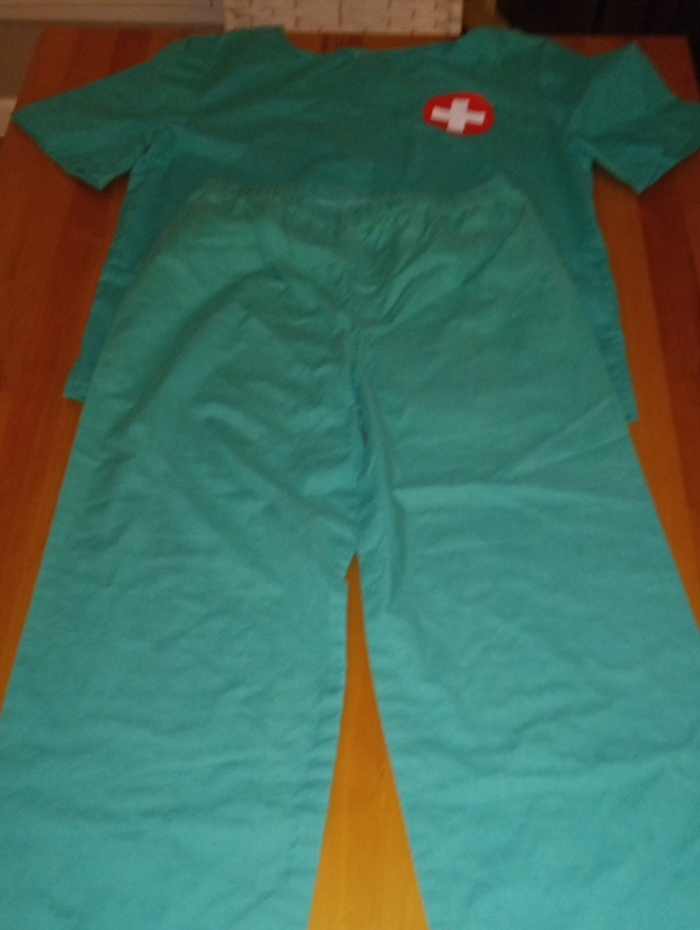 Kids Teal Elastic-Waist Scrub Joggers